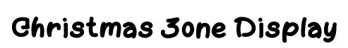 Christmas Zone Display font preview