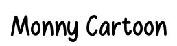 Monny Cartoon font preview