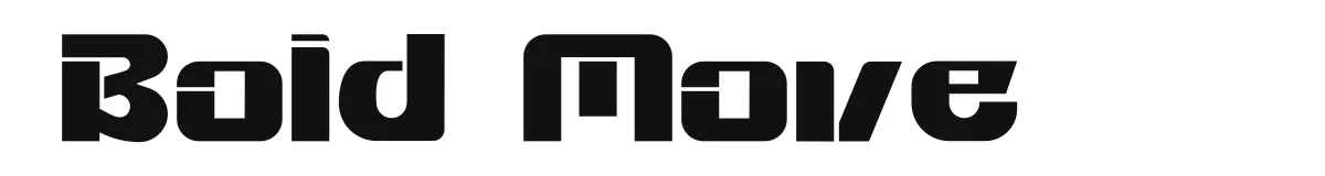 Bold Move original font preview