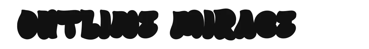 Outline Mirage original font preview