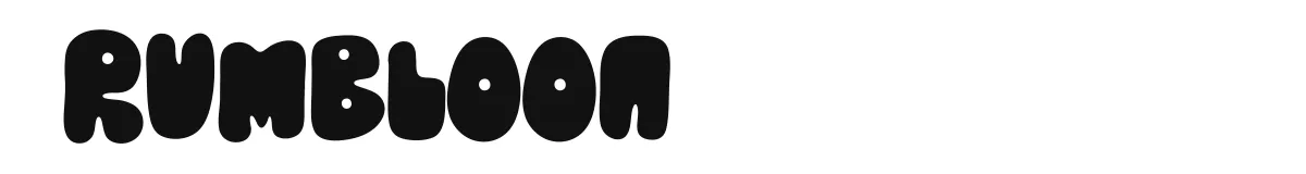 Rumbloon original font preview