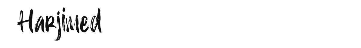 Harjimed original font preview