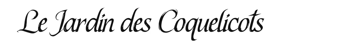 Le Jardin des Coquelicots original font preview