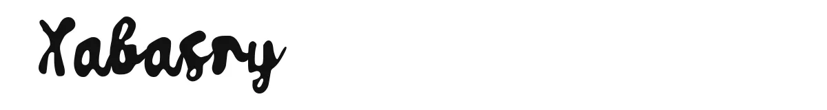 Xabasry original font preview