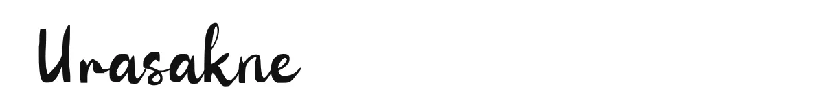 Urasakne font preview