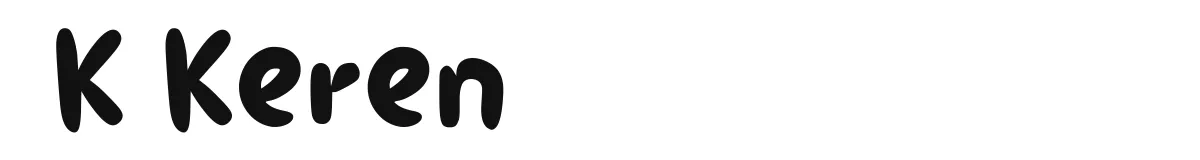 K Keren font preview