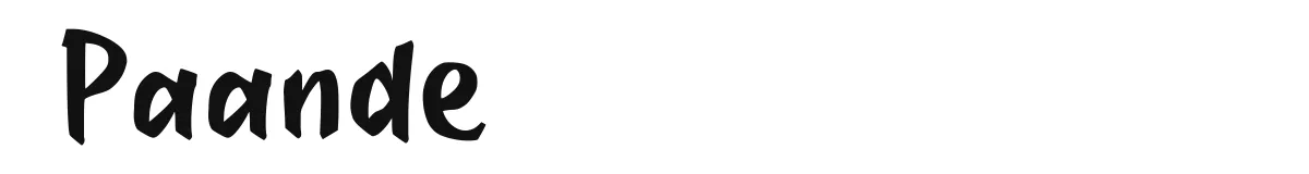 Paande original font preview