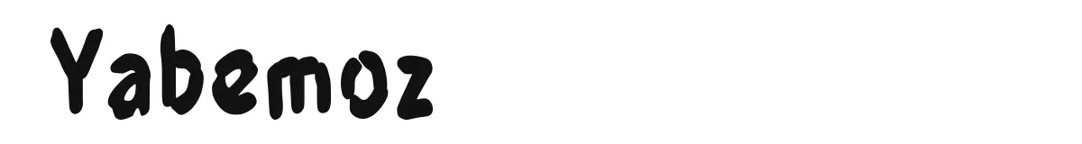 Yabemoz original font preview