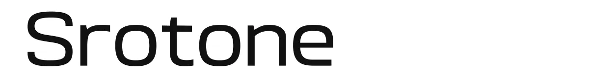 Srotone font preview
