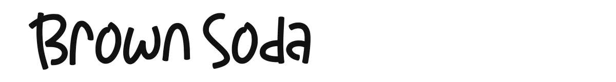 Brown Soda font preview