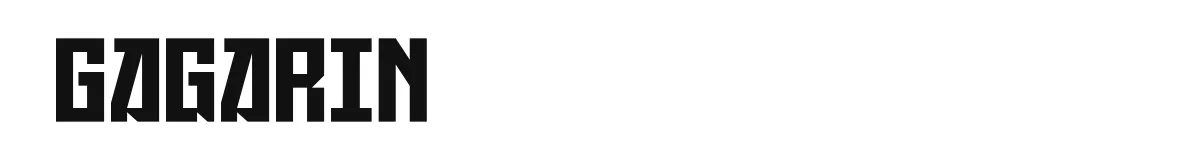 Gagarin font preview