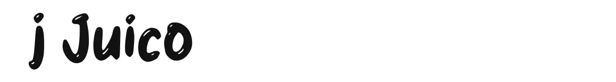 j Juico original font preview