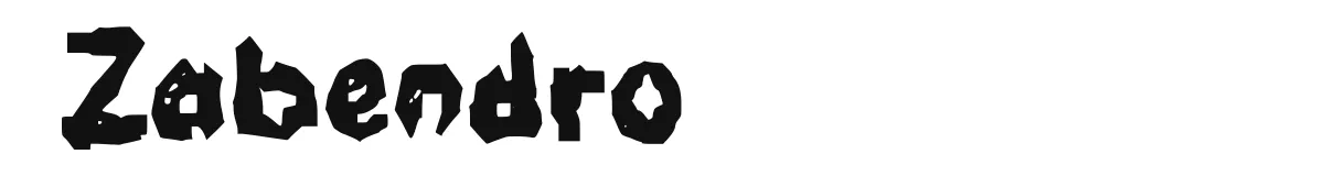 Zabendro font preview