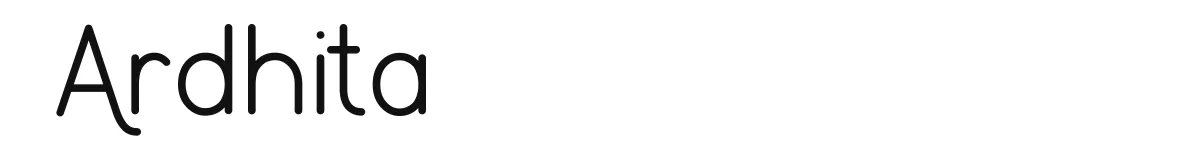 Ardhita font preview