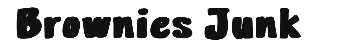 Brownies Junk original font preview