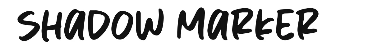 Shadow Marker font preview