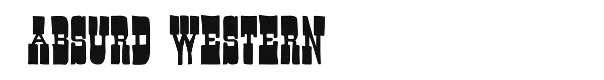 Absurd Western font preview