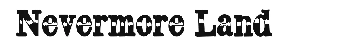 Nevermore Land original font preview