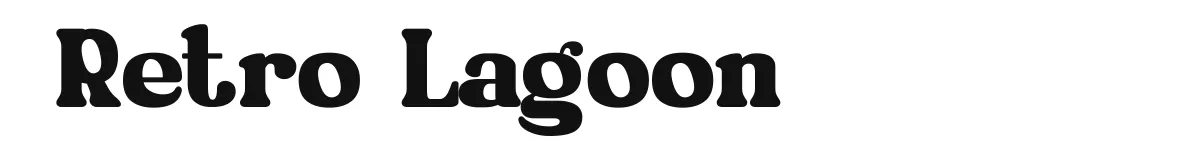Retro Lagoon original font preview