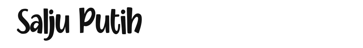 Salju Putih original font preview