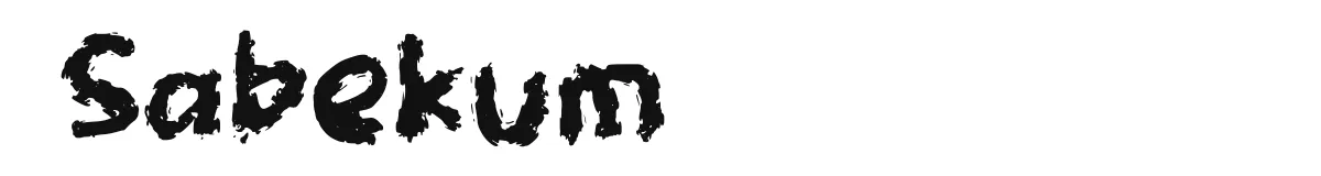 Sabekum original font preview