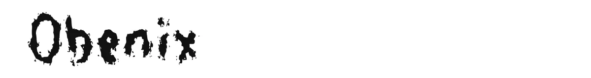 Obenix original font preview