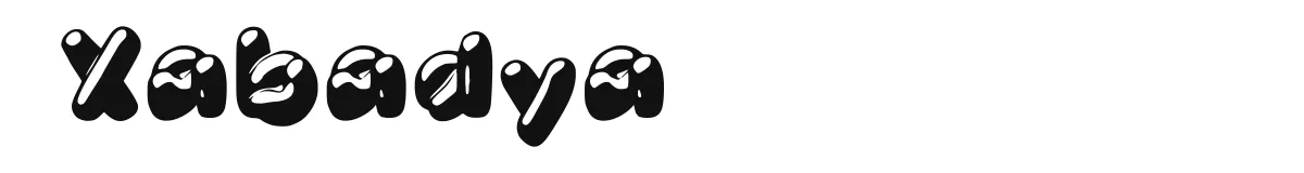 Xabadya font preview