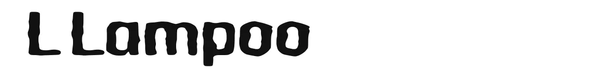 L Lampoo font preview