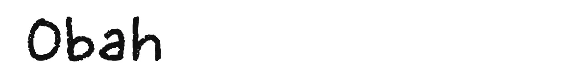 Obah font preview