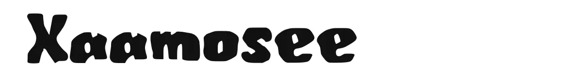 Xaamosee font preview