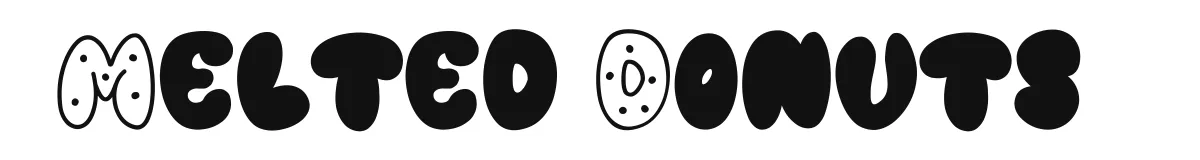 Melted Donuts font preview