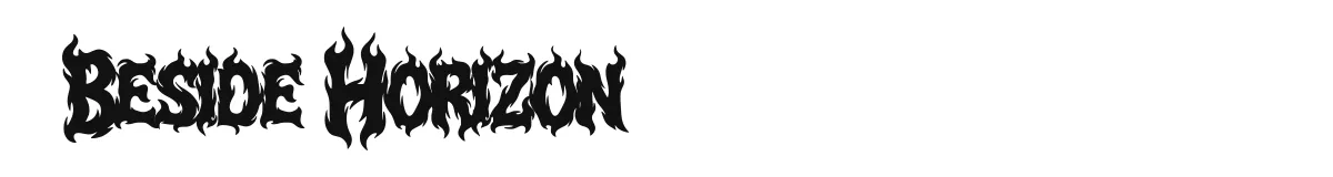 Beside Horizon original font preview