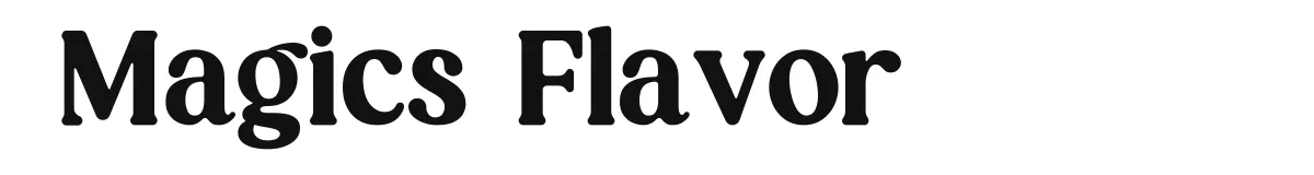 Magics Flavor original font preview