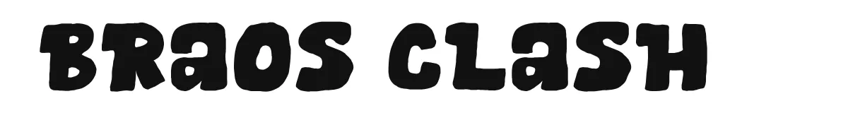 Braos Clash original font preview