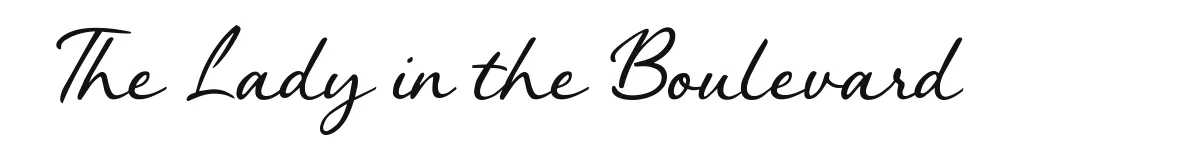 The Lady in the Boulevard font preview