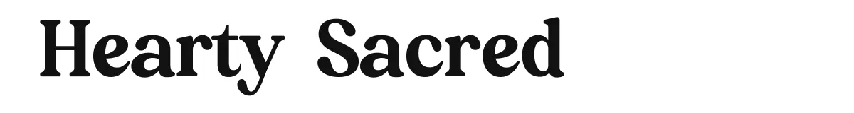 Hearty Sacred original font preview