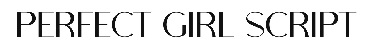 Perfect Girl Script original font preview