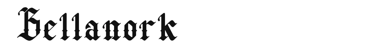 Bellanork font preview