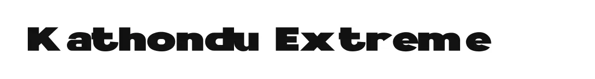 Kathondu Extreme original font preview