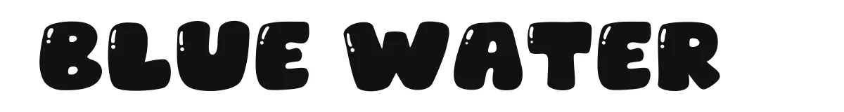 Blue Water original font preview