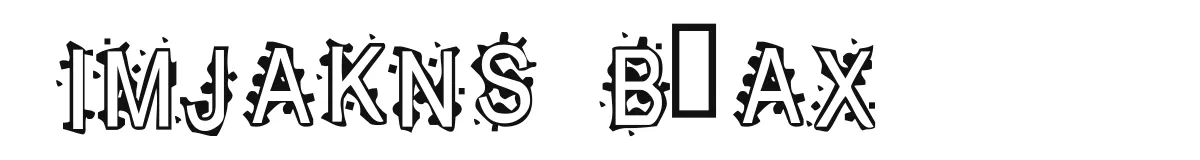 Inkblot Baby original font preview