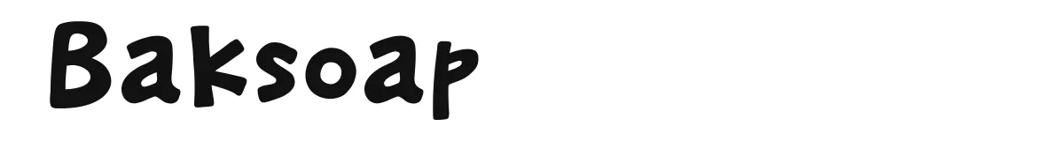Baksoap font preview