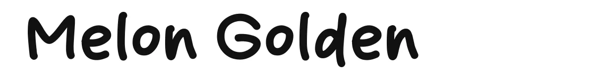 Melon Golden font preview