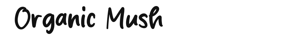 Organic Mush font preview