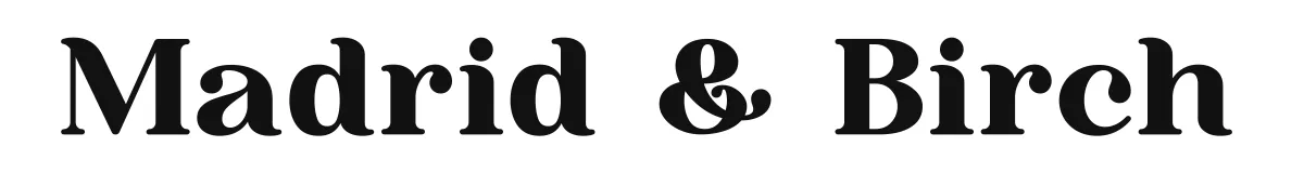 Madrid & Birch original font preview