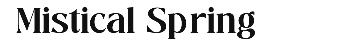 Mistical Spring font preview