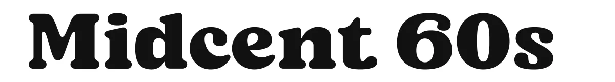 Midcent 60s original font preview