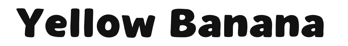 Yellow Banana font preview