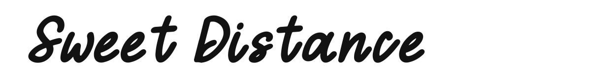 Sweet Distance font preview