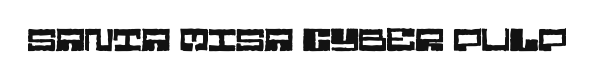 Santa Misa Cyber Pulp font preview